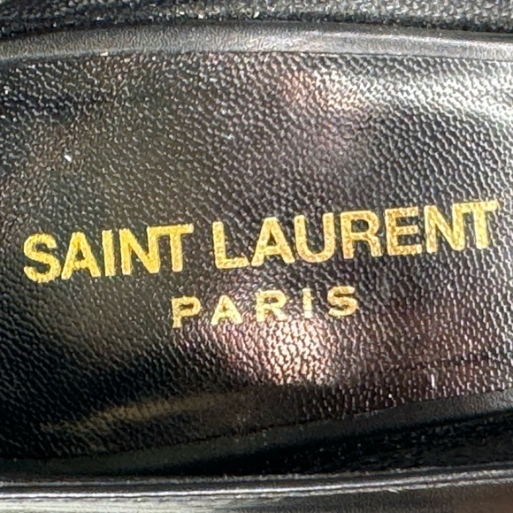 Yves Saint Laurent Paris Black Pumps Sz 38.5 - Picture 5 of 6